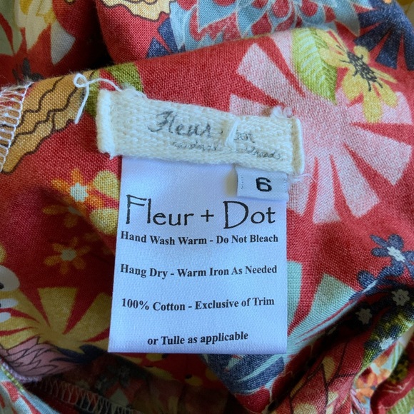 Fleur + Dot Peter Pan Collar Floral Handsewn Dress - Picture 6 of 10